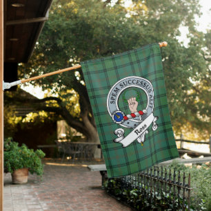 Ross Hunting Ancient Clan Badge Tartan Flag Scotti