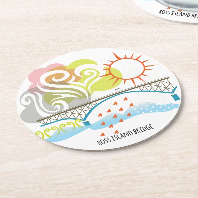 Ross Island Bridge Portland Coaster (Angled)