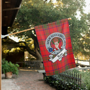 Ross Modern Clan Badge Tartan Flag Scottish