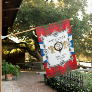 Ross Modern Tartan Garden Flag - Tartan Flag Clan