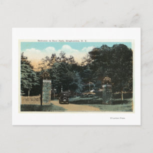 Ross Park Entrance View Postcard