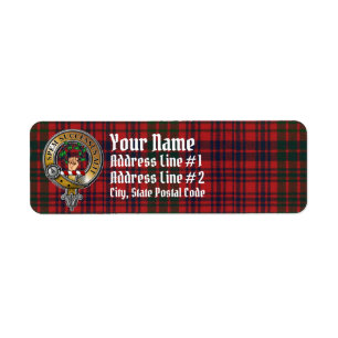 Ross Tartan & Badge Label
