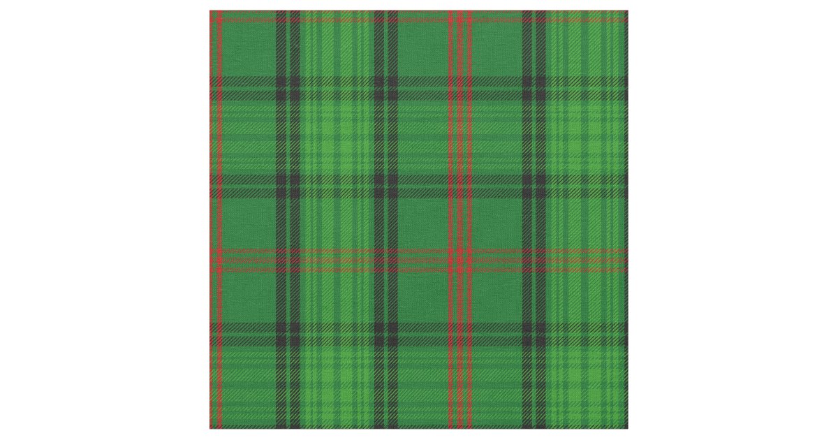 Ross Tartan Print Fabric Zazzle