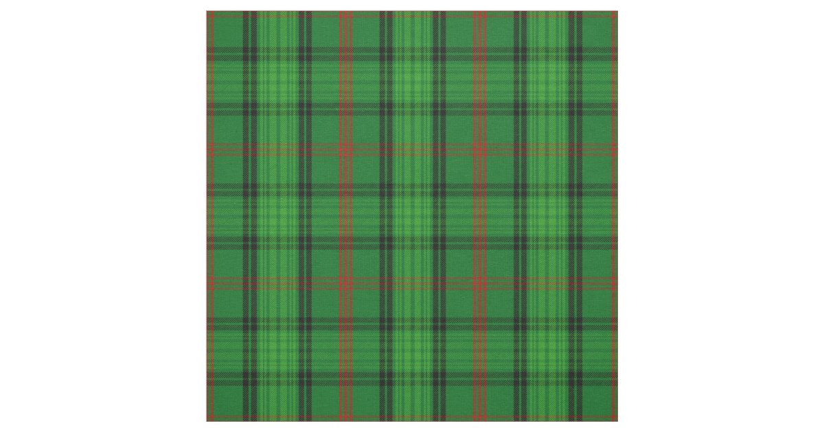 Ross Tartan Print Fabric Zazzle