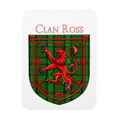 Ross Tartan Scottish Plaid Lion Rampant Magnet