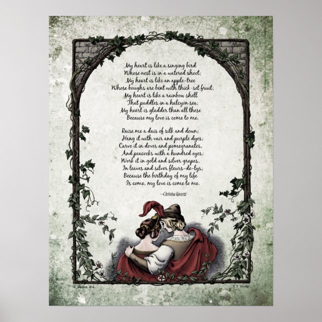 Rossetti "Love" Victorian Art Poem 17x22 Poster (Front)