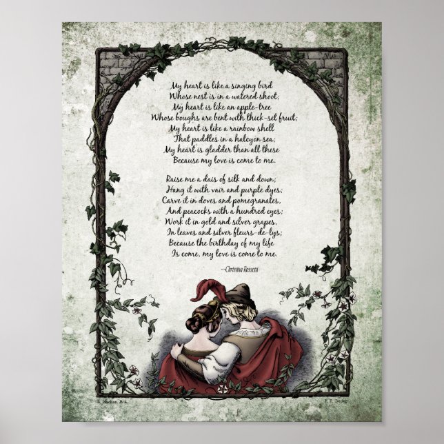 Rossetti "Love" Victorian Art Poem 8x10 Poster (Front)