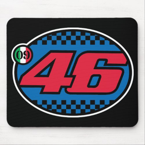 Rossi 09 crisp red mouse pad