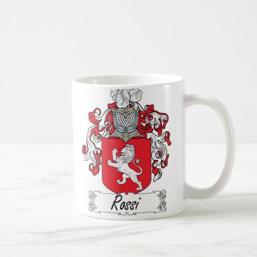 Rossi Family Crest Coffee Mug