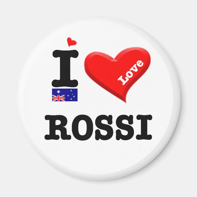 ROSSI - I Love Magnet (Front)