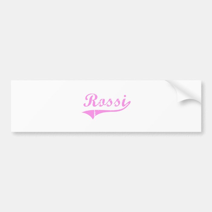 Rossi Last Name Classic Style Bumper Stickers