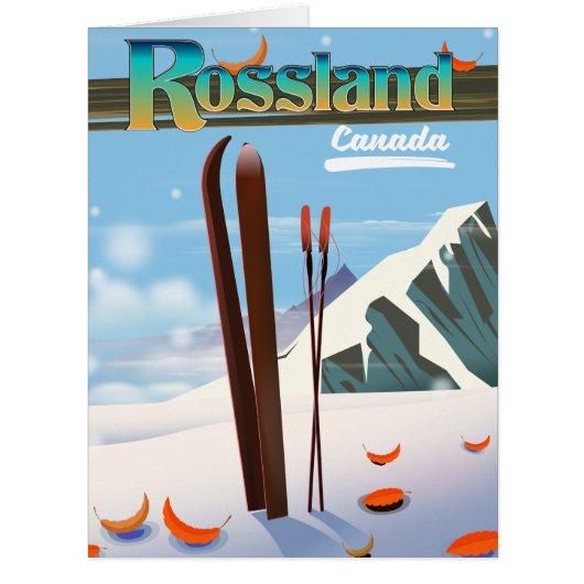 Rossland Canada travel poster. (Front)