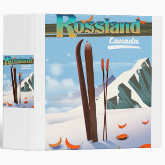 Rossland Canada travel poster. 3 Ring Binder