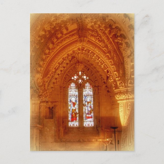 Rosslyn Chapel Interior Postcard (Front)
