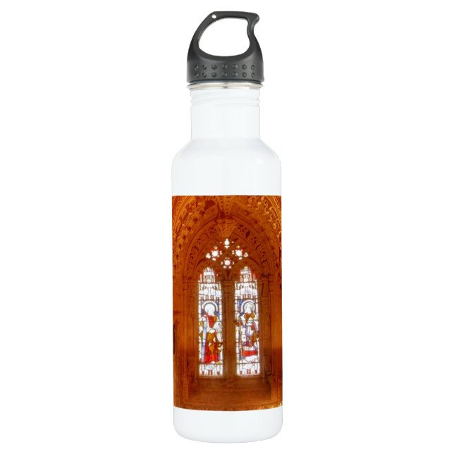 Rosslyn Chapel Interior Stainless Steel Water Bottle (Front)