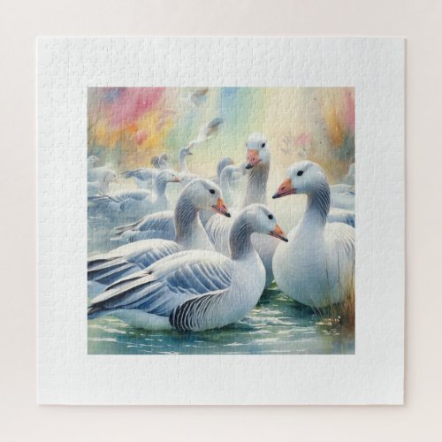 Rosss Geese 270524AREF115 _ Watercolor Jigsaw Puzzle