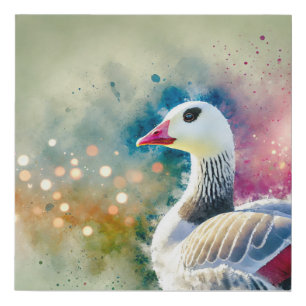 Rosss Goose in Serene Light 280824AREF129 - Waterc Faux Canvas Print
