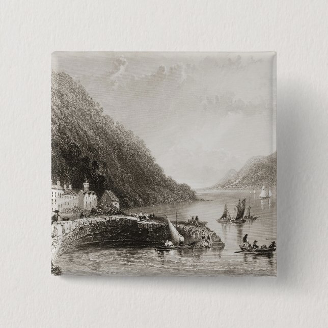 Rosstrevor Pier Pinback Button (Front)