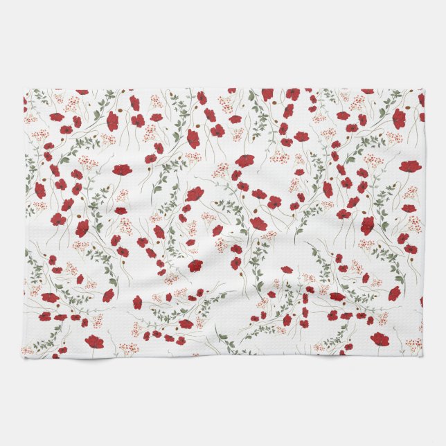 RossyRed collection Kitchen Towel (Horizontal)