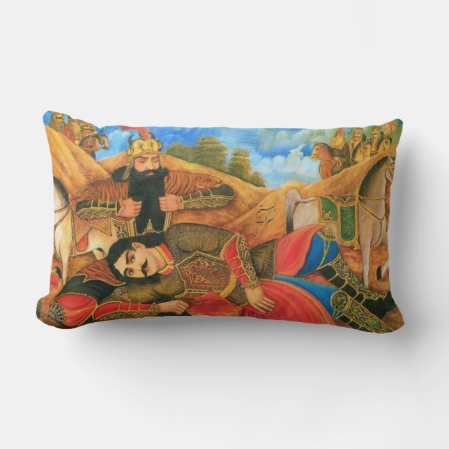 Rostam & Sohrab Lumbar Cushion (Front)