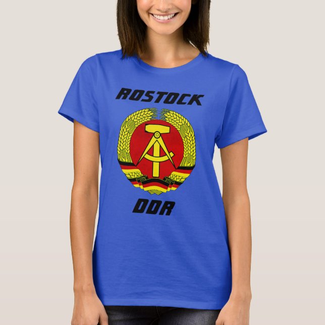 Rostock, DDR, Rostock, Communist East Germany T-Shirt (Front)