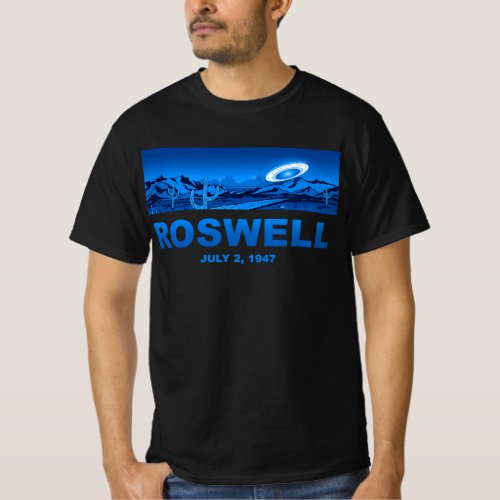 Roswell 1947 Desert UFO Crash T_Shirt