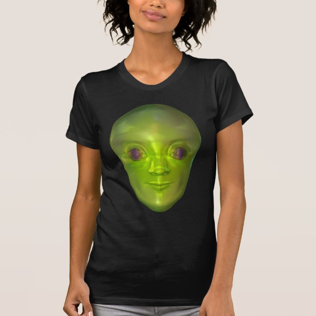 Roswell 3D Alien Head Extraterrestrial Women's Dar T-Shirt (Front)