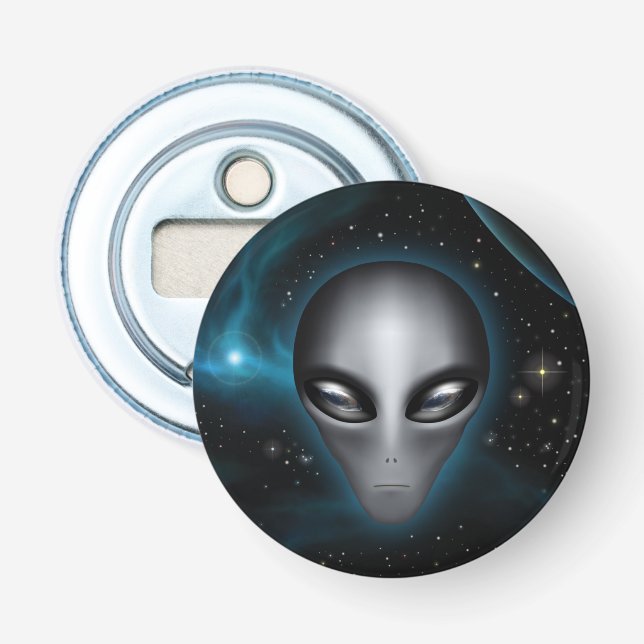 Roswell Alien II Bottle Opener (Front)