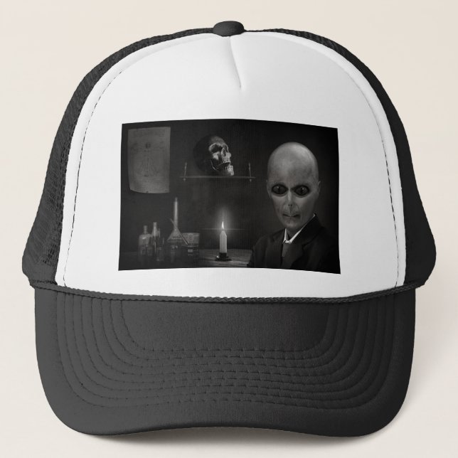 roswell alien trucker hat (Front)