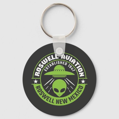 Roswell Aviation Established 1947 Keychain