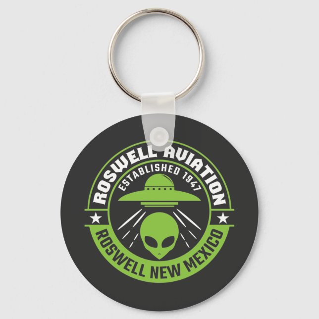 Roswell Aviation Established 1947 Keychain (Front)
