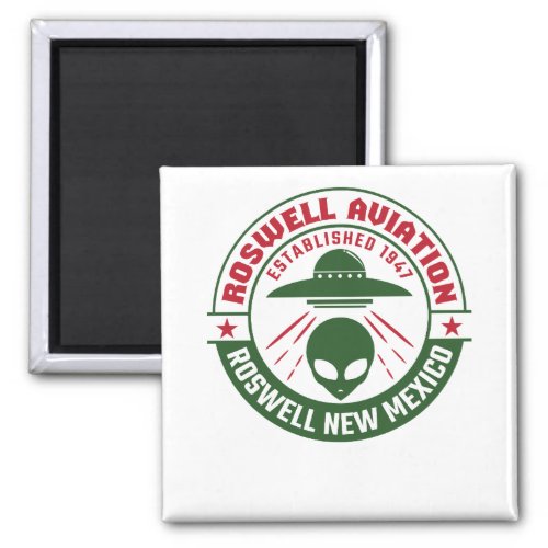 Roswell Aviation Established 1947 Magnet