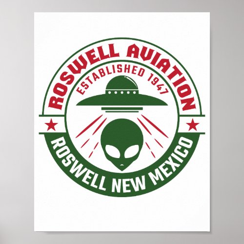 Roswell Aviation Established 1947 Poster