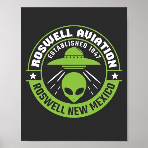 Roswell Aviation Established 1947 Poster