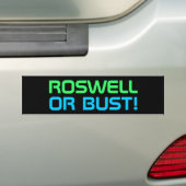 ROSWELL bumper sticker (On Car)