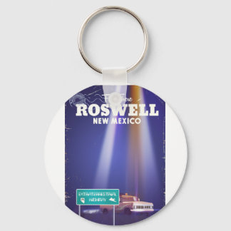 Roswell Extraterrestrial Highway travel poster Keychain