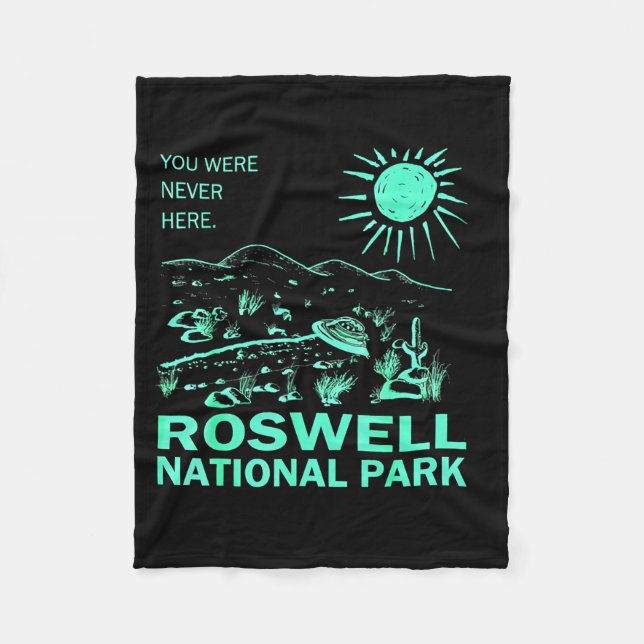 Roswell National Park New Mexico  Fleece Blanket (Front)