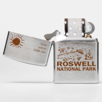 Roswell National Park UFO Flying Saucer Aliens Zippo Lighter