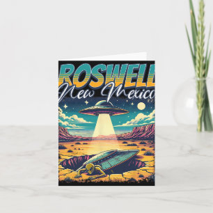 Roswell New Mexico 1947 Alien Abduction Ufo Crash Card