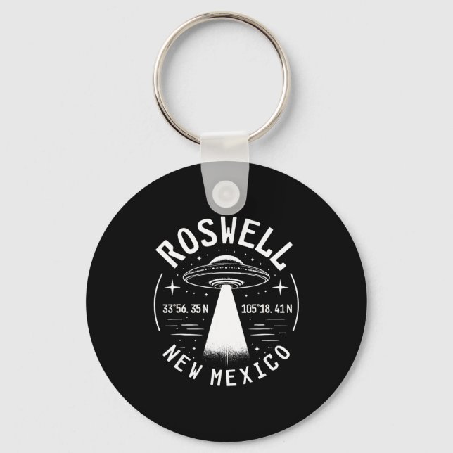 Roswell New Mexico Alien Ufo Area 51  Keychain (Front)