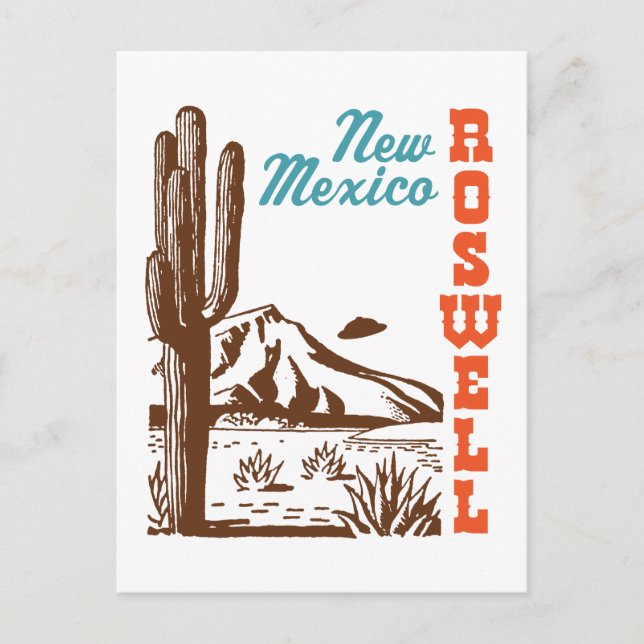 Roswell New Mexico Postcard (Front)