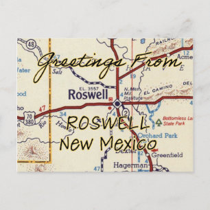 Roswell New Mexico Vintage Postcard