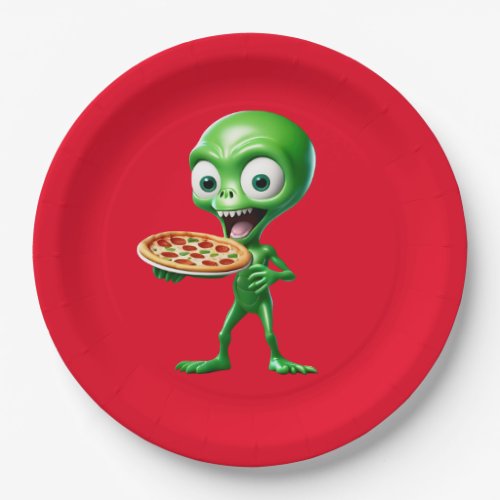 Roswell Pizza Paper Plates
