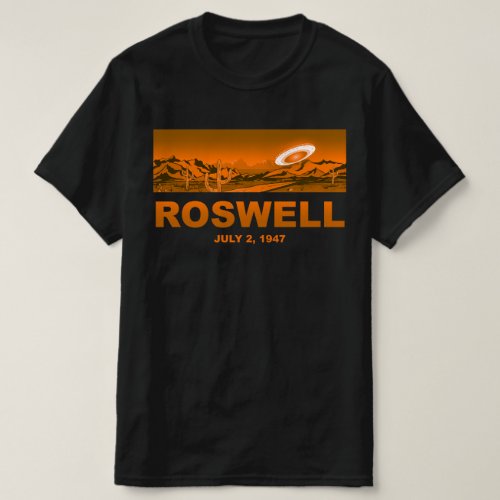 Roswell Sunset Desert UFO Crash  T_Shirt
