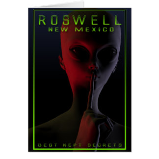 Roswell Travel Poster 2 Cards