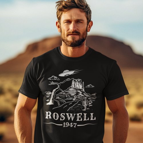 Roswell UFO Alien Extraterrestrial Flying Saucer T_Shirt