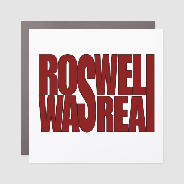 Roswell UFO crash Car Magnet (Front)