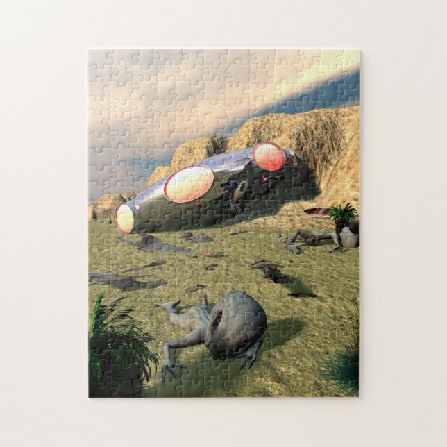 Roswell UFO Crash Jigsaw Puzzle (Vertical)