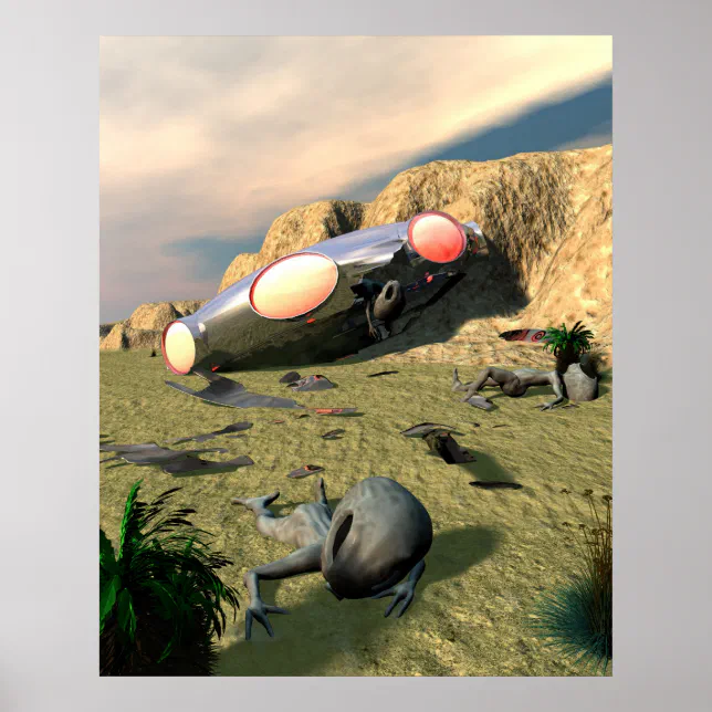 Roswell UFO Crash Poster | Zazzle