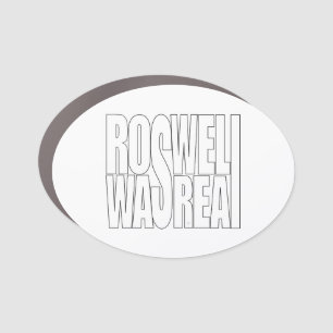 Roswell UFO crash really happened Car Magnet